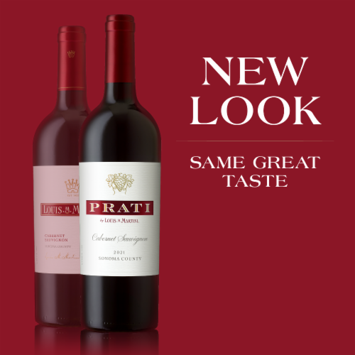 Prati by Louis M. Martini Cabernet Sauvignon Sonoma California Red Wine Perspective: left