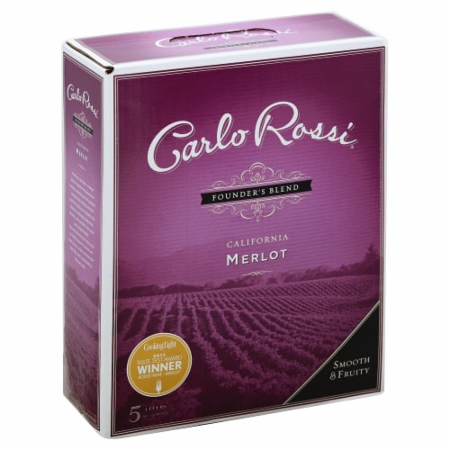 Carlo Rossi Merlot Box Red Wine Perspective: left