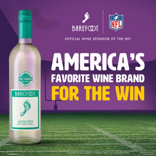 Barefoot Cellars Moscato California White Wine Perspective: left