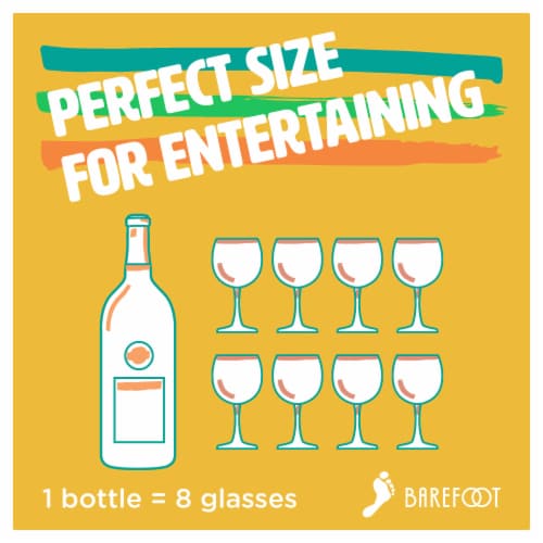 Barefoot Cellars Riesling California White Wine Perspective: left