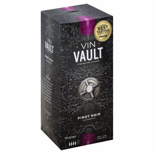 Vin Vault Pinot Noir Red Box Wine Perspective: left