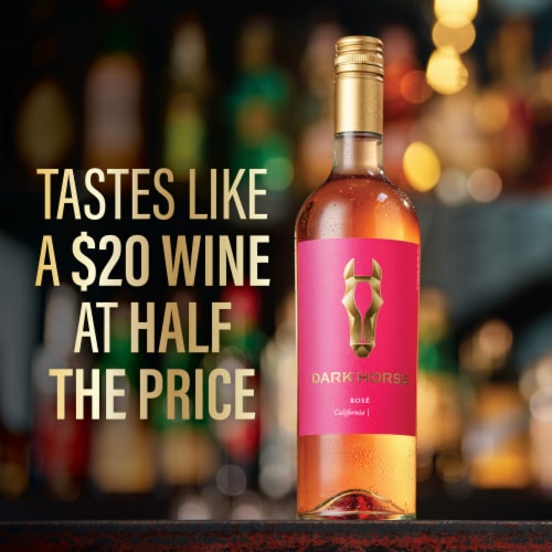 Dark Horse® Rose California Wine Perspective: left