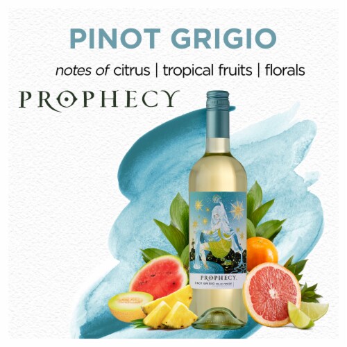 Prophecy Pinot Grigio California White Wine Perspective: left