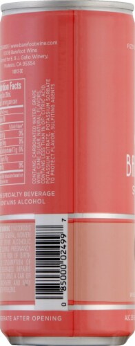Barefoot Spritzer Rose Wine 1 Single Serve 250ml Can Perspective: left