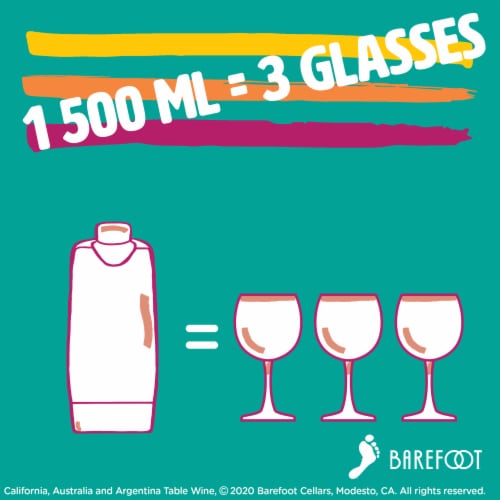 Barefoot-To-Go Moscato California White Wine Perspective: left