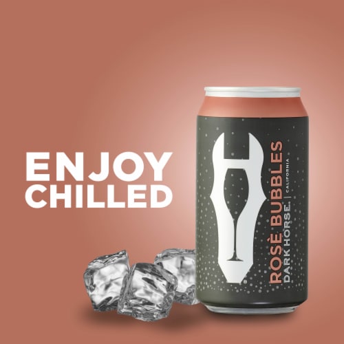 Dark Horse® Sparkling Brut Rose Wine Can Spritzer Perspective: left