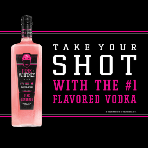 Pink Whitney Lemonade Flavored Vodka Perspective: left
