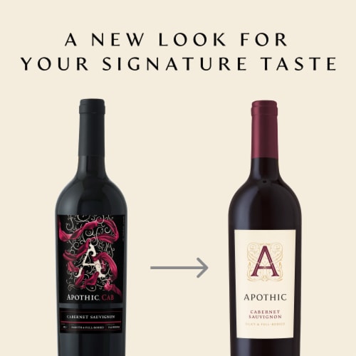 Apothic Cabernet Sauvignon California Red Wine Perspective: left