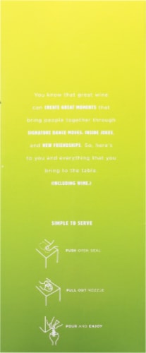 Barefoot® On Tap Sauvignon Blanc White Box Wine Perspective: left