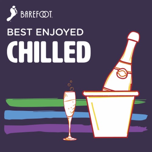 Barefoot® Bubbly Sweet Rose Wine Pride Packaging Perspective: left