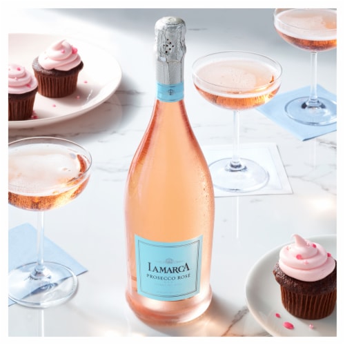 La Marca Prosecco Rose Italian Sparkling Wine Perspective: left