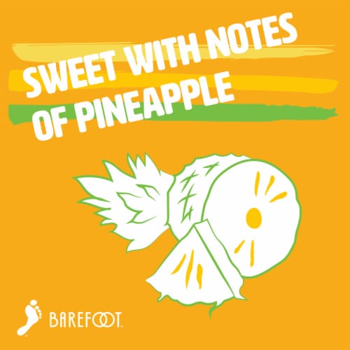 Barefoot Fruitscato Pineapple Moscato Sweet Wine Perspective: left