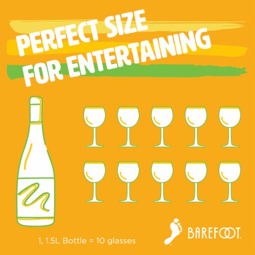 Barefoot Fruitscato Pineapple Moscato Sweet Wine Perspective: left