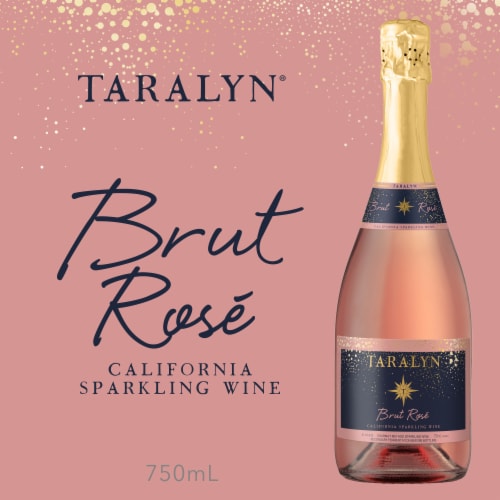 Taralyn Brut Rose Sparkling Wine Perspective: left