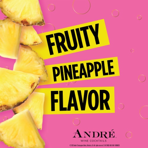 Andre® Pineapple Mimosa California Ready to Drink Cocktail Sparkling Wine Perspective: left