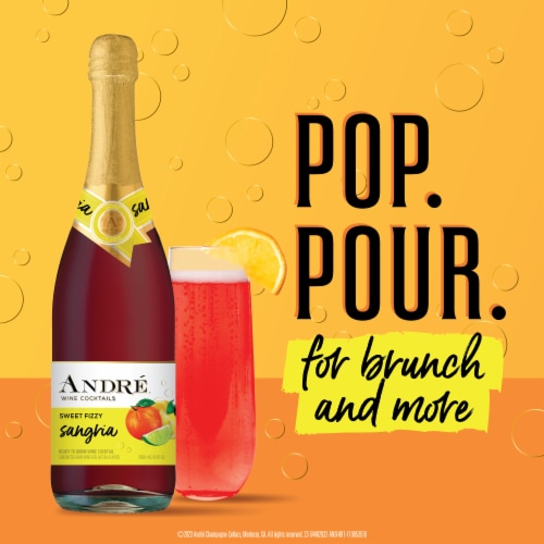 Andre® Sweet Fizzy Sangria California Sparkling Wine Perspective: left