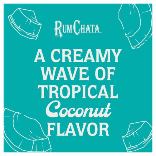 Rum Chata Coconut Cream Liqueur Perspective: left