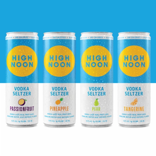High Noon Vodka Hard Seltzer El Pres Variety Pack Perspective: left
