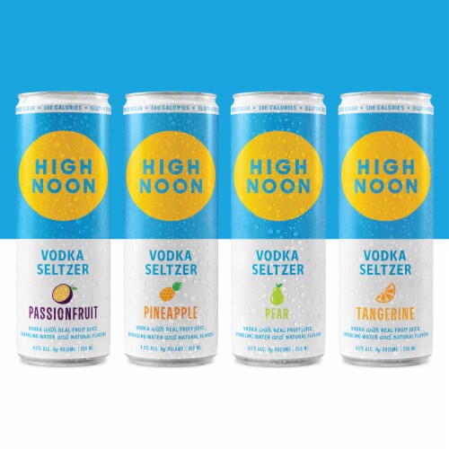 High Noon Vodka Hard Seltzer El Pres Variety Pack Perspective: left