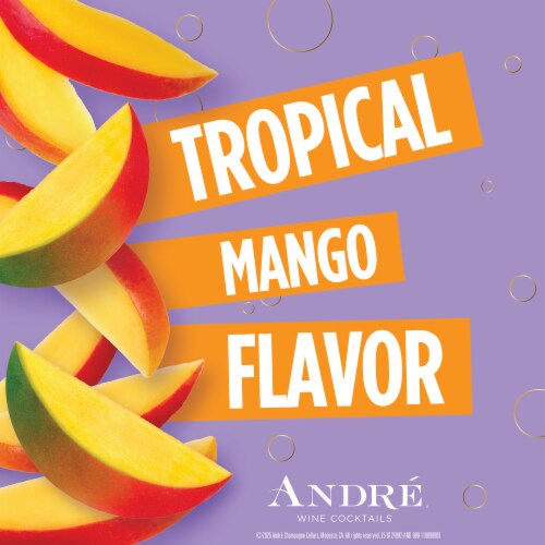 Andre Mango Mimosa California Ready to Drink Cocktail Sparkling Wine Perspective: left