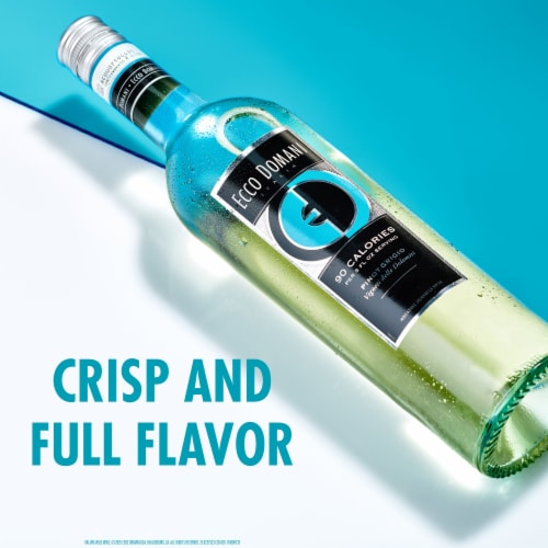Ecco Domani 90 Calorie Pinot Grigio Italian White Wine Perspective: left