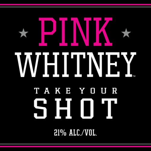 Pink Whitney Lemonade Flavored Vodka Perspective: left