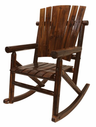 Leigh Country Char-log Single Rocker - Brown Perspective: left