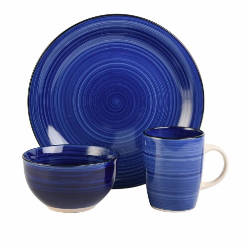 Gibson Home 95631.12RM Color Vibes 12 Piece Dinnerware Set, Assorted Colors Perspective: left