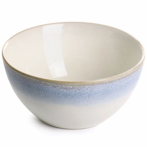 Martha Stewart White & BlueReactive Dinnerware Set Perspective: left