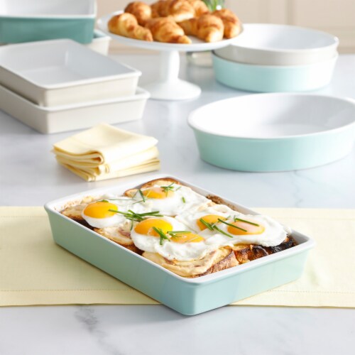 Martha Stewart Mint Stoneware Baker Perspective: left