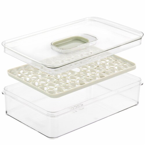Martha Stewart Flat Fresh Keeper Container Set Perspective: left
