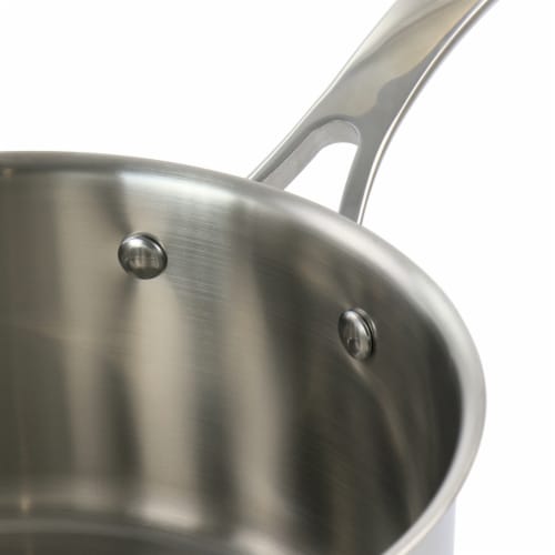 Martha Stewart Stainless Steel Saucepan with Vented Glass Lid Perspective: left