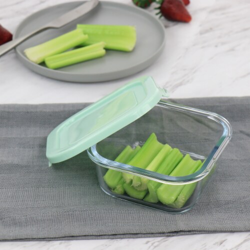 Martha Stewart Glass Food Storage Container with Lid Perspective: left