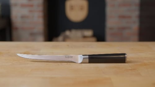 Babish German Steel Boning Kitchen Knife 8 in Perspective: left