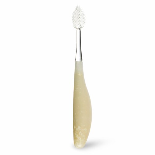 Radius Source Super Soft Floss Toothbrush Perspective: left