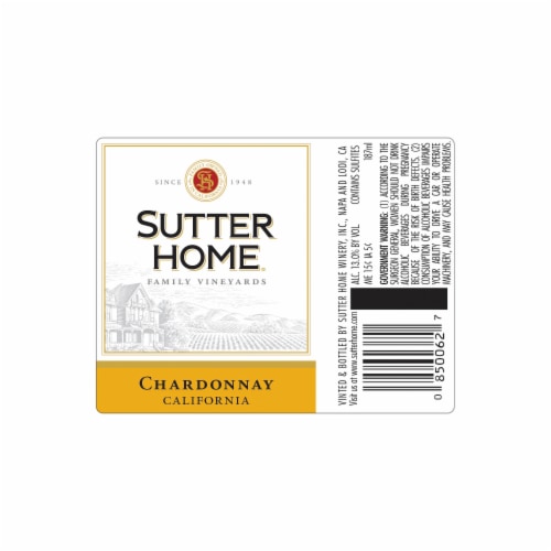 Sutter Home® Chardonnay White Wine Perspective: left