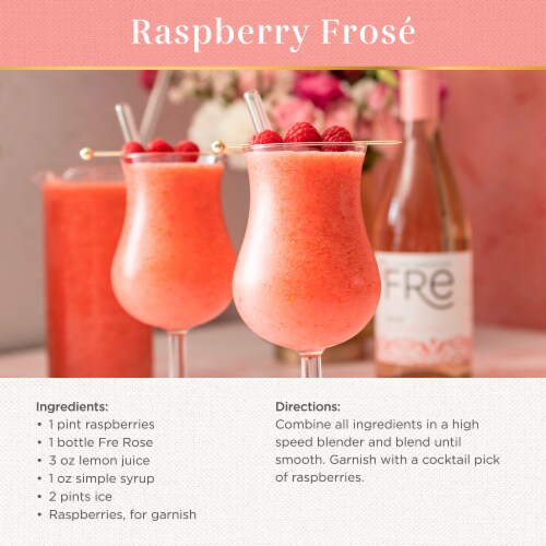 FRE Alcohol-Removed Rosé California Pink Wine 750 ml Perspective: left