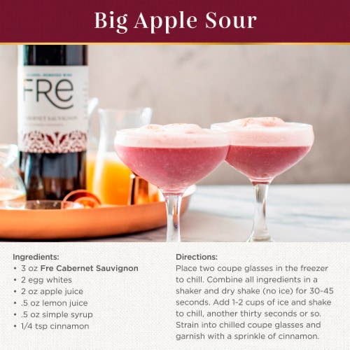 Fre Alcohol-Removed Cabernet Sauvignon Red Wine Perspective: left