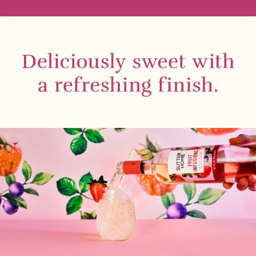 Sutter Home Fruit Infusions Wild Berry California White Wine Perspective: left