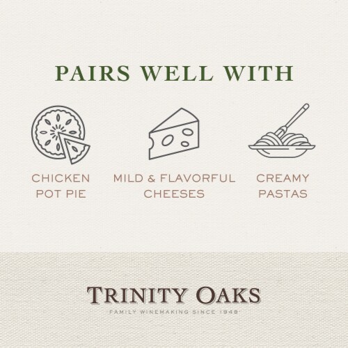 Trinity Oaks Chardonnay California White Wine 750 ml Perspective: left