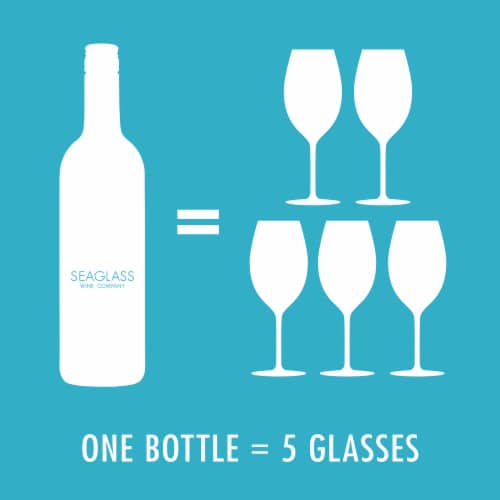 SEAGLASS Sauvignon Blanc California White Wine 750 ml Perspective: left