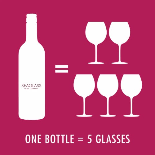 SEAGLASS Pinot Noir California Red Wine 750 ml Perspective: left