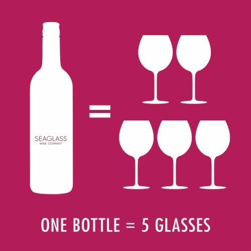 SEAGLASS Pinot Noir California Red Wine 750 ml Perspective: left