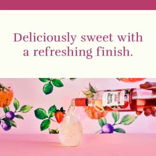 Sutter Home Fruit Infusions Wild Berry California White Wine 4 bottles/ 187 ml Perspective: left