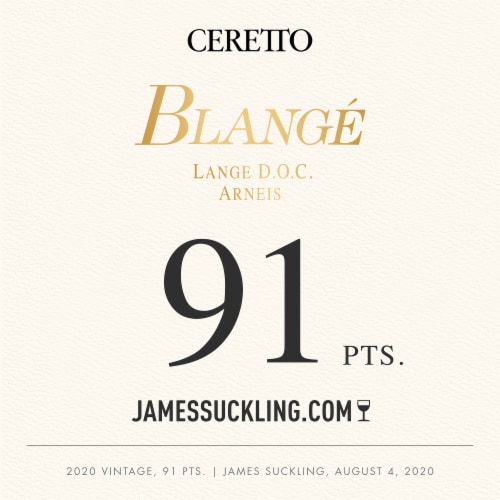 Ceretto Langhe Arneis White Wine Perspective: left
