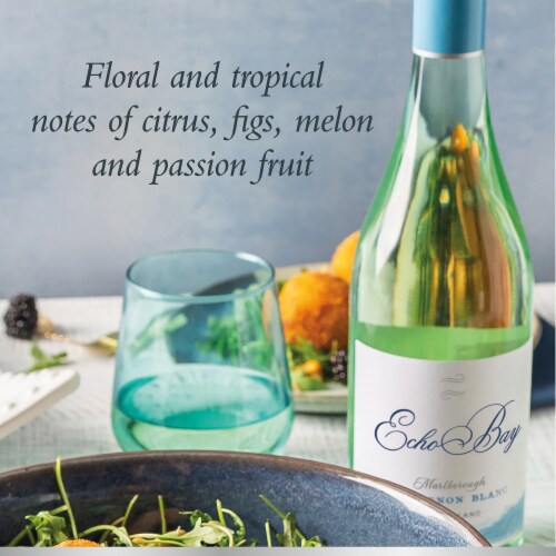 Echo Bay Sauvignon Blanc New Zealand White Wine Perspective: left