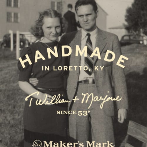 Maker's Mark Bourbon Whisky Perspective: left