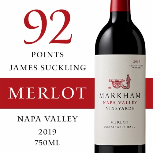 Markham Vineyards Merlot California Red Wine Perspective: left