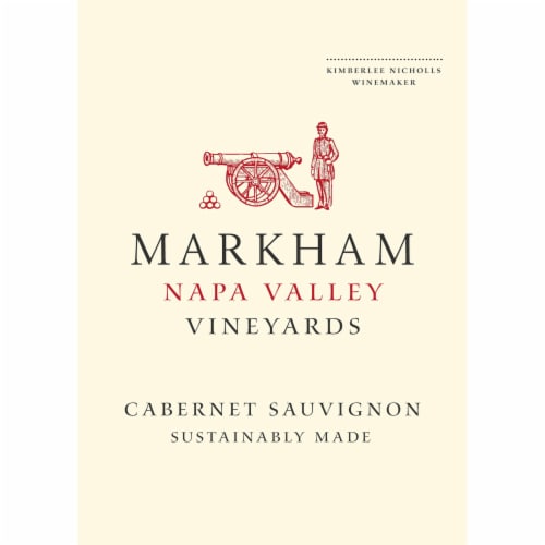 Markham Vineyards Cabernet Sauvignon California Red Wine Perspective: left
