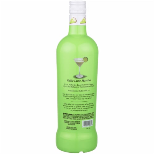 Ke Ke Beach Key Lime Cream Liqueur Perspective: left